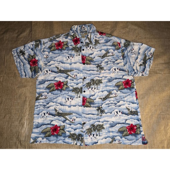 Big Dogs Other - Big Dogs Mens Short Sleeve Shirt Size Large Places to go things to do 100% Rayon
